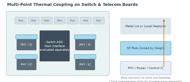 Switch and telecom board application schematic